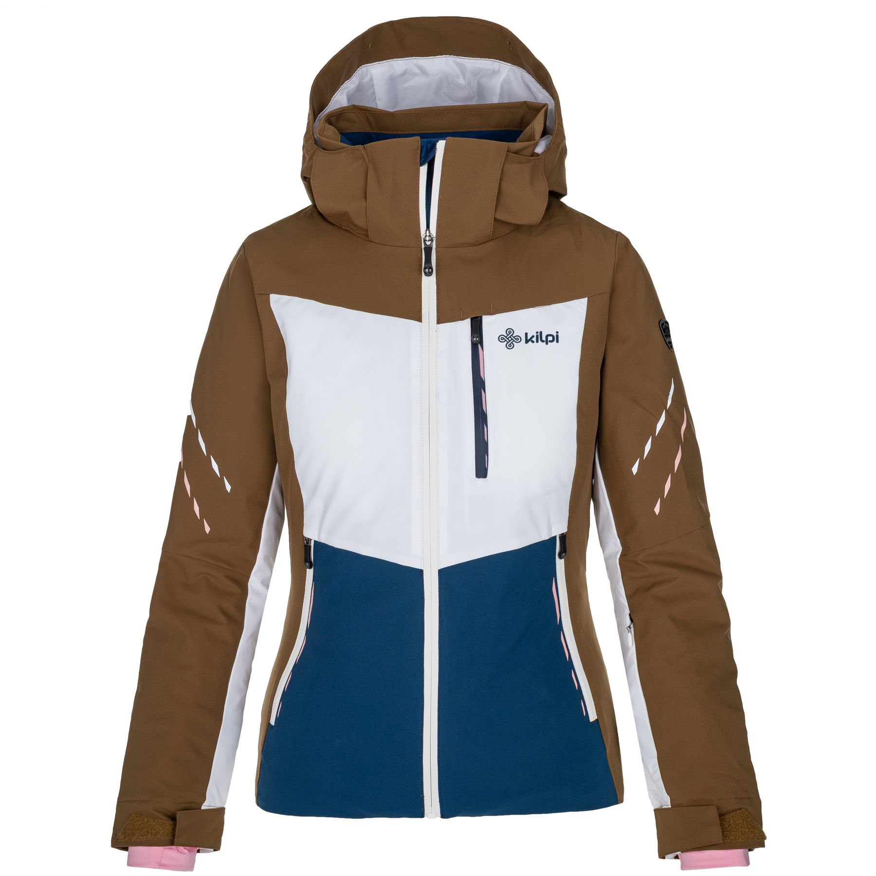 Kilpi Valera, manteau de ski, femmes, marron/bleu