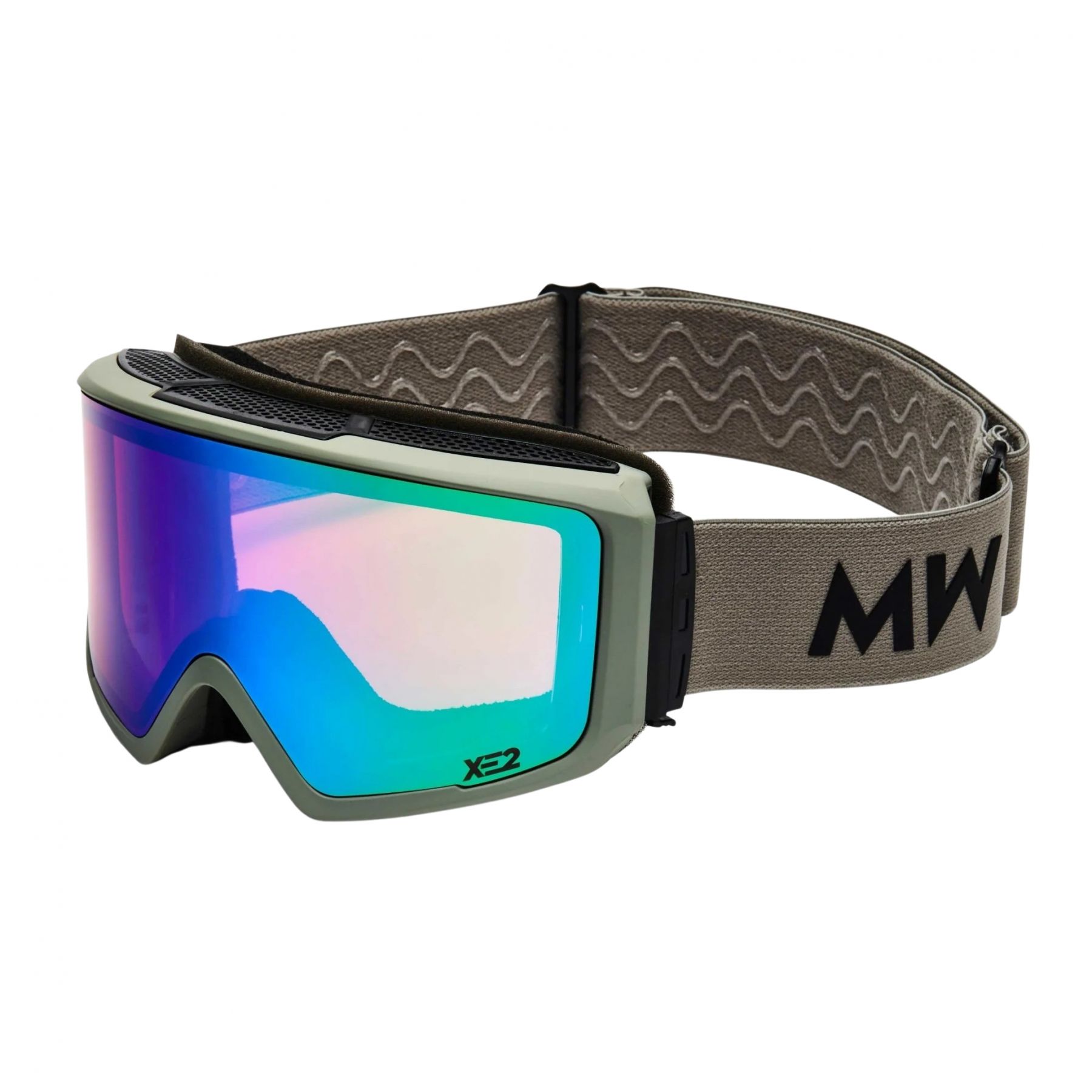 MessyWeekend Flip XE2, masque de ski, gris clair