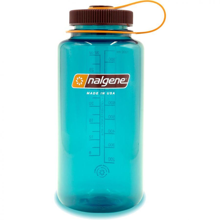 Nalgene wide mouth sustain, gourde, 1000 ml, bleu/vert