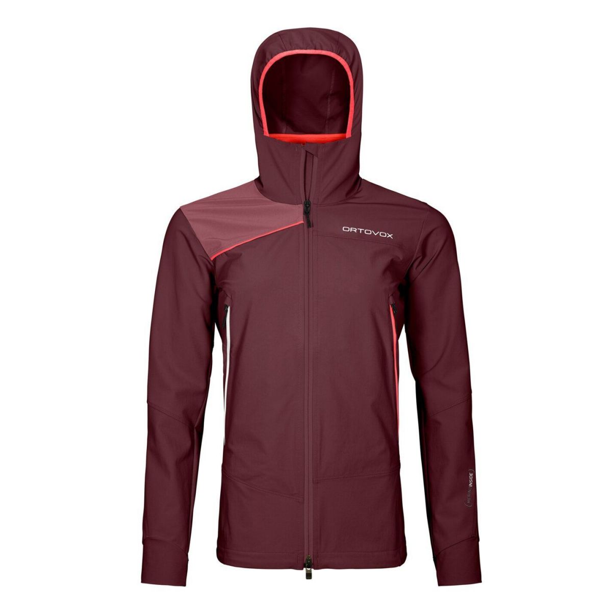 Ortovox Pala, veste softshell, femmes, rouge foncé