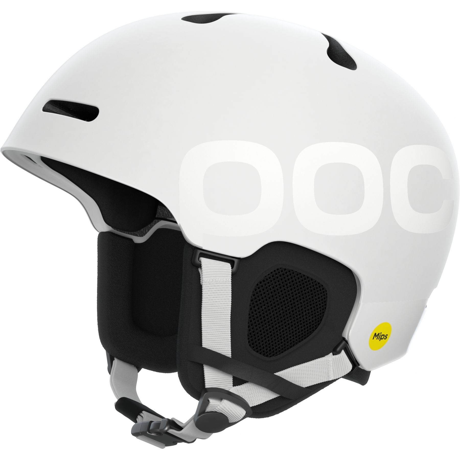 POC Fornix BC, casque de ski, hydrogen white matt