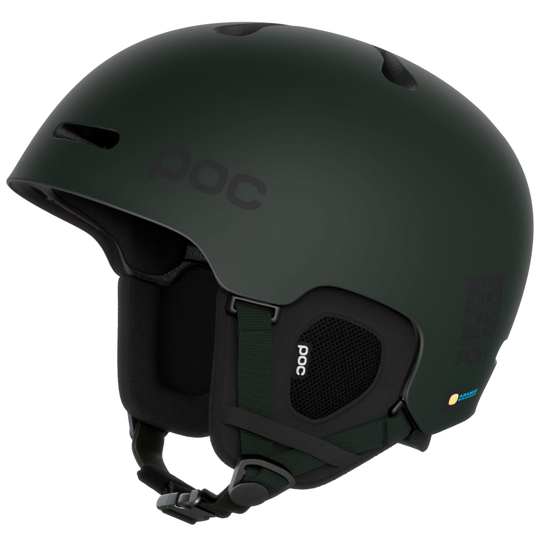 POC Fornix Mips Pow JJ, casque de ski, mat vert