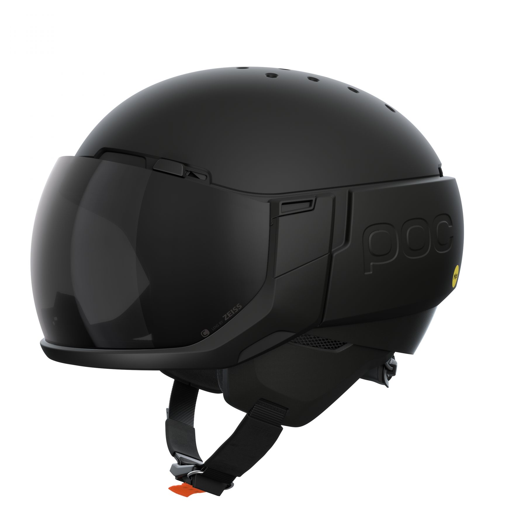 POC Levator MIPS, casque de ski avec visière, uranium black matt