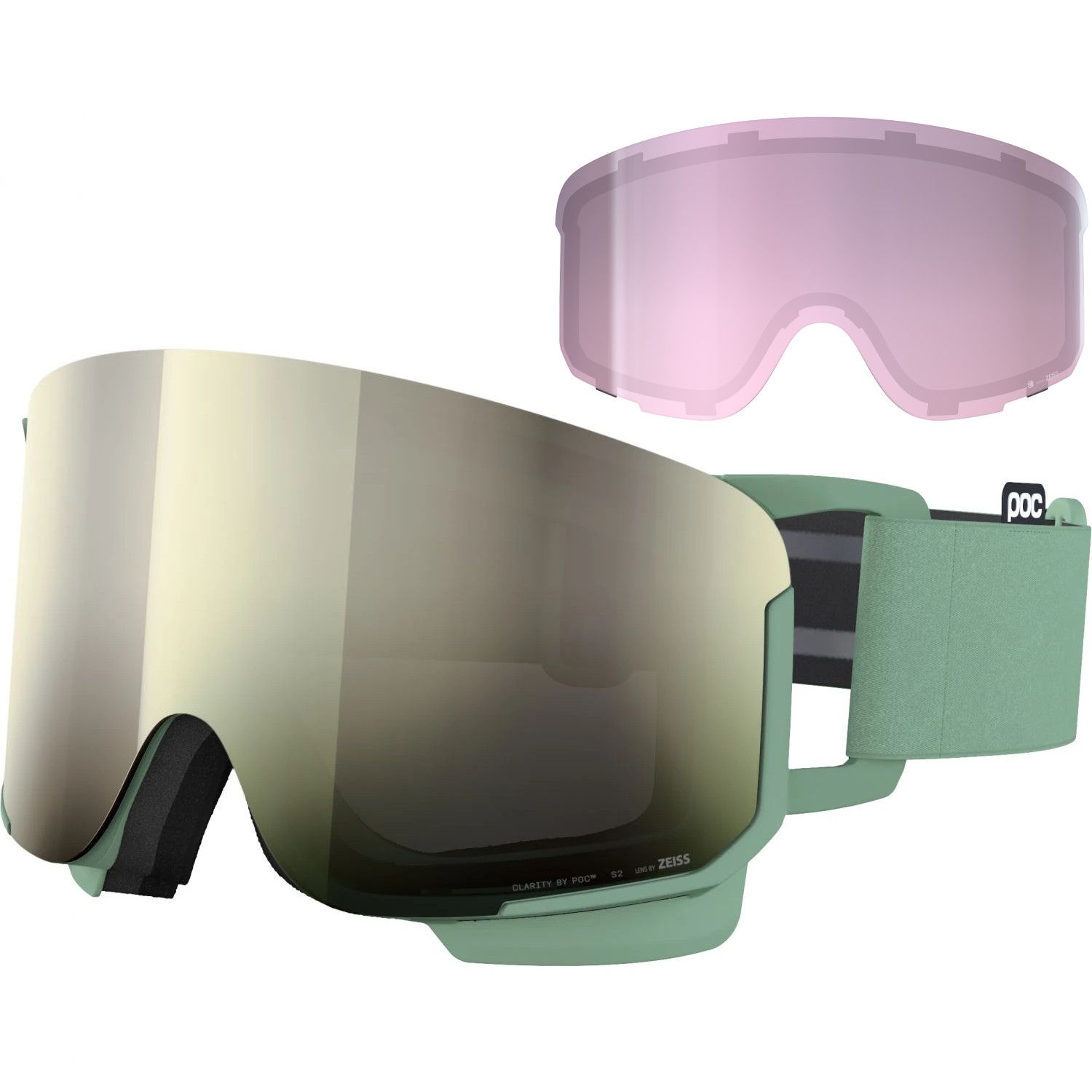 POC Nexal, masque de ski, gibbsite green