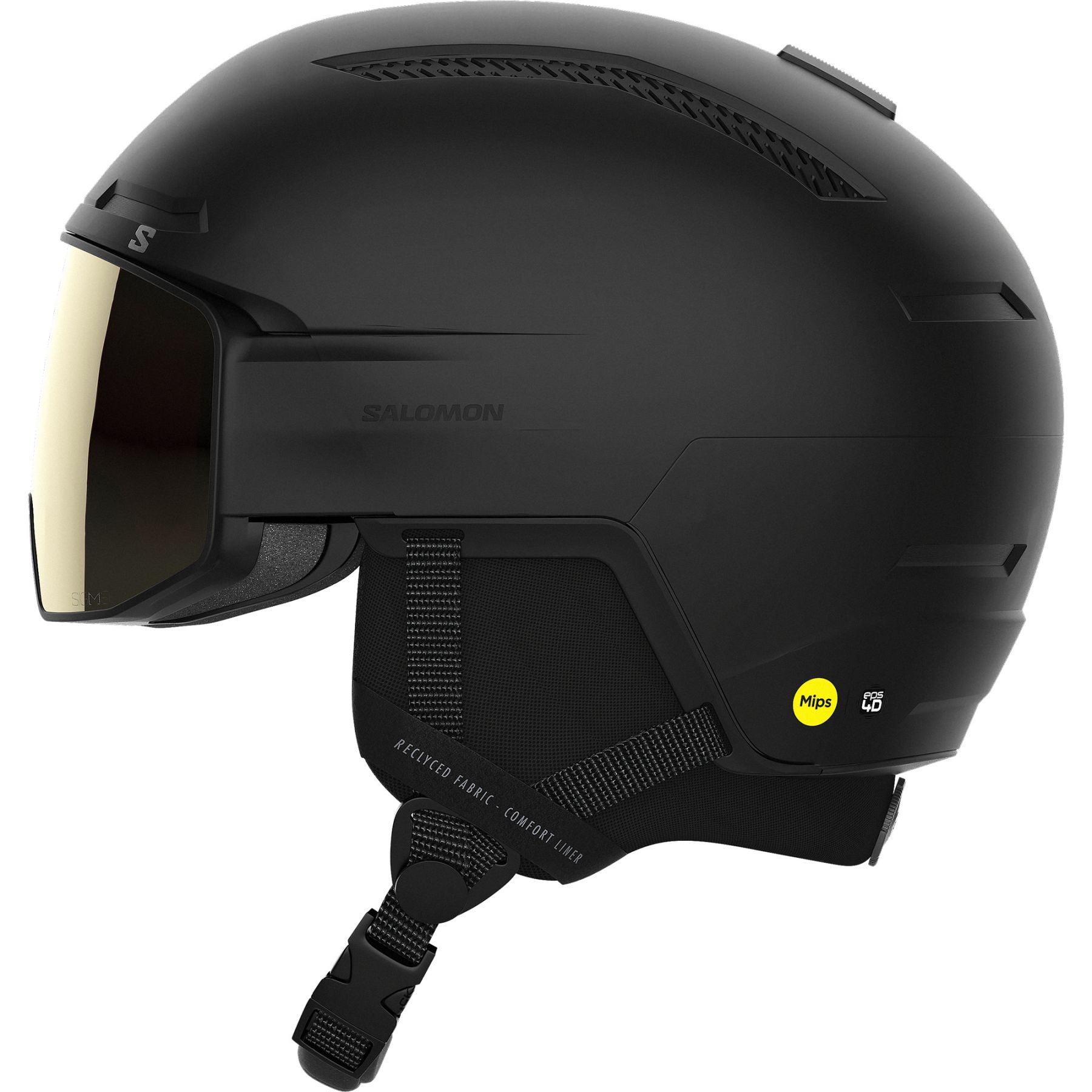 Salomon Driver Pro Sigma MIPS, casque de ski à visière, noir