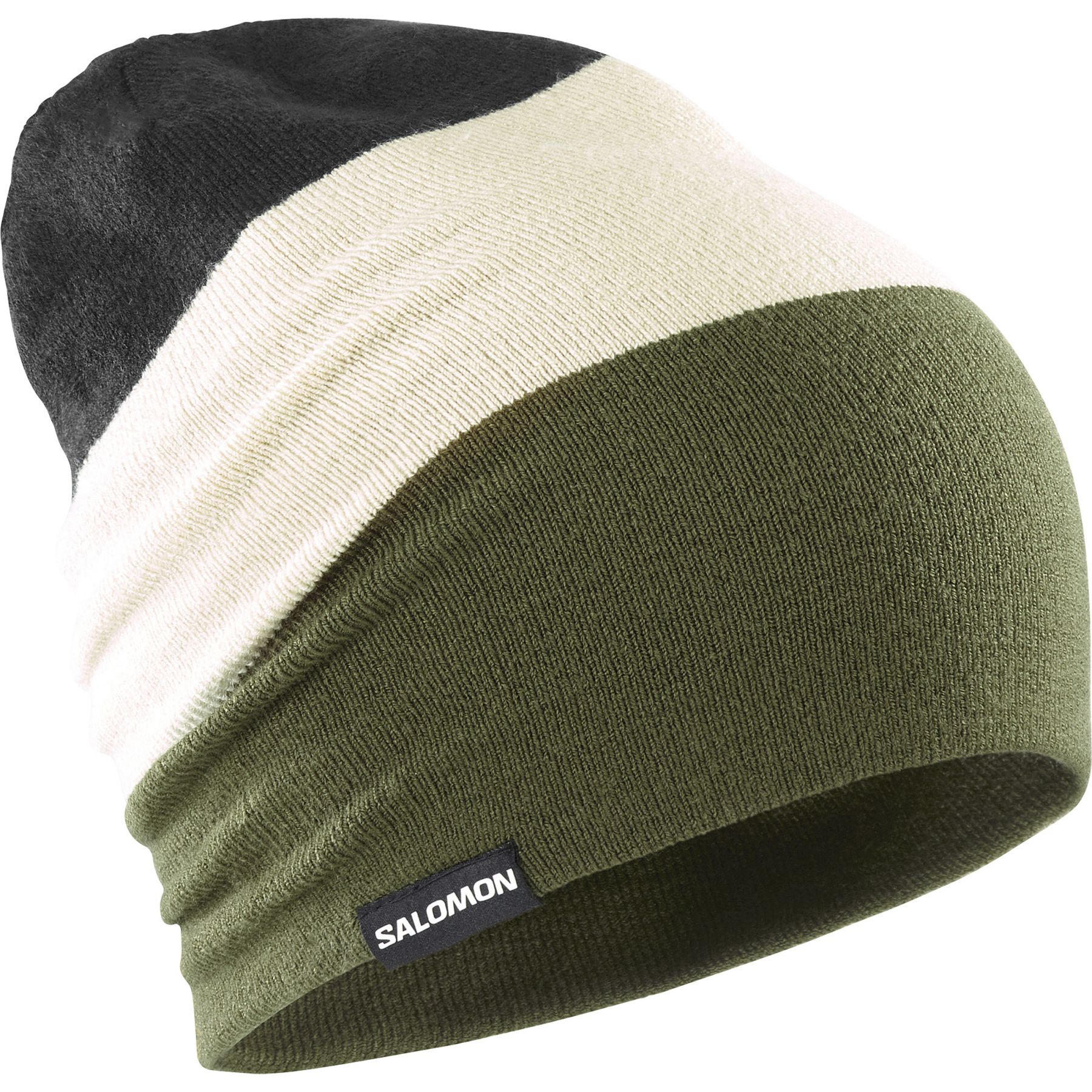 Salomon Flatspin Reversible Beanie, vert foncé