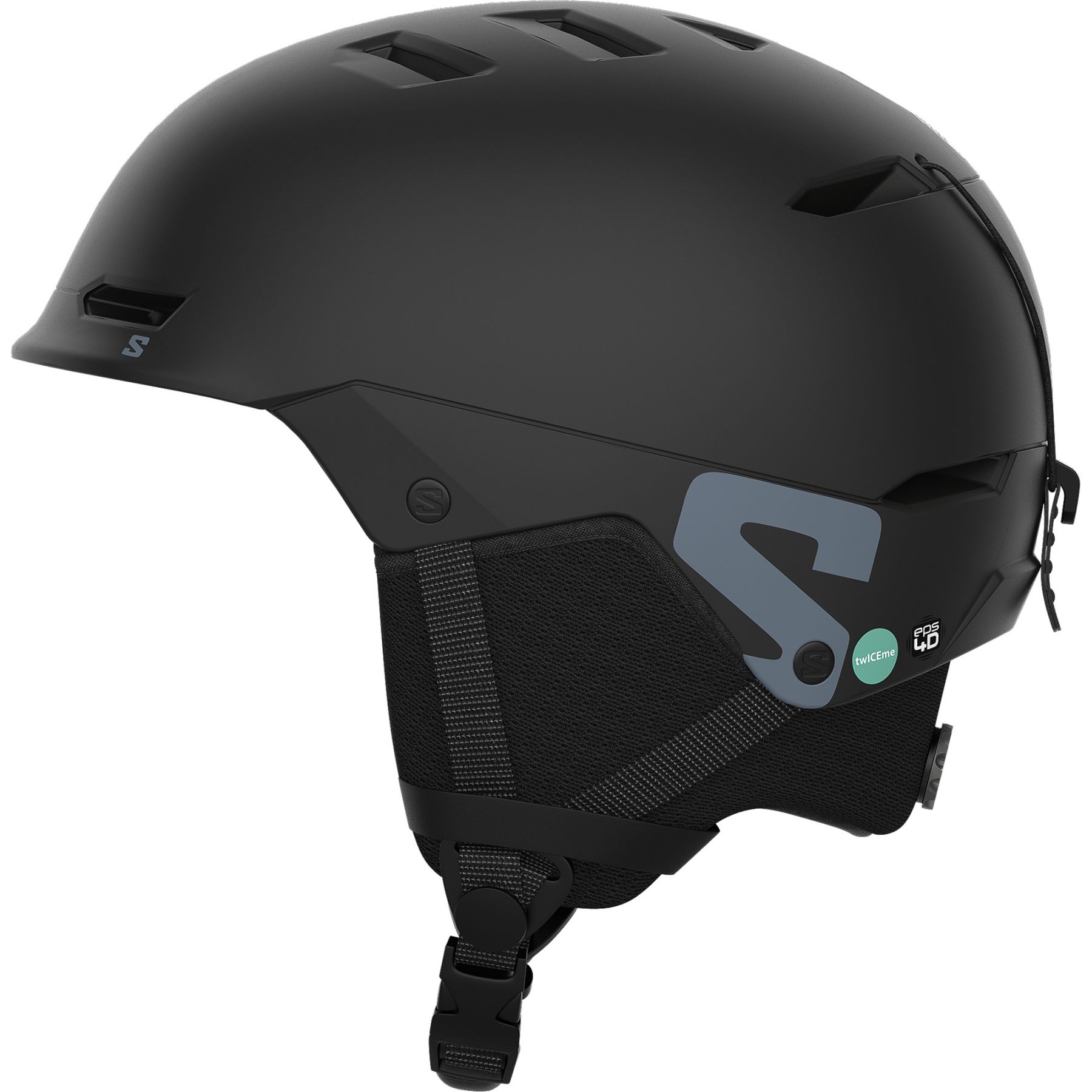 Salomon Husk JR, casque de ski, junior, noir