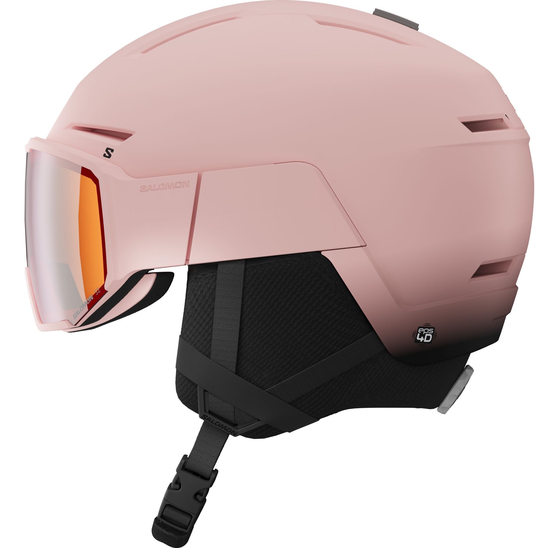 Salomon Osmo, casque de ski à visière, rose