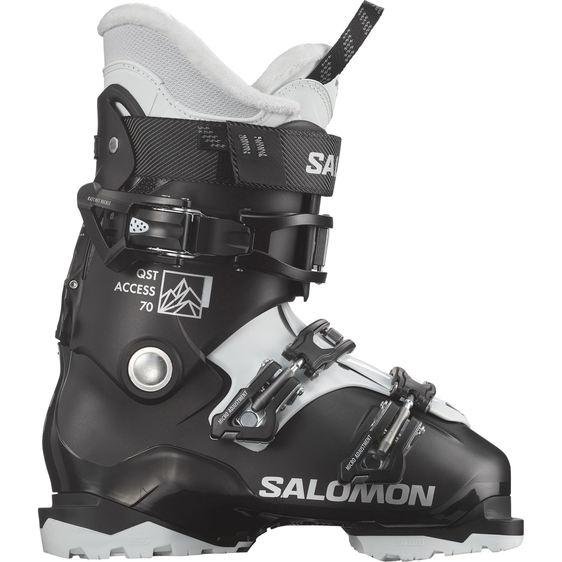 Salomon QST Access 70 W GW, chaussures de ski, femmes, noir/blanc