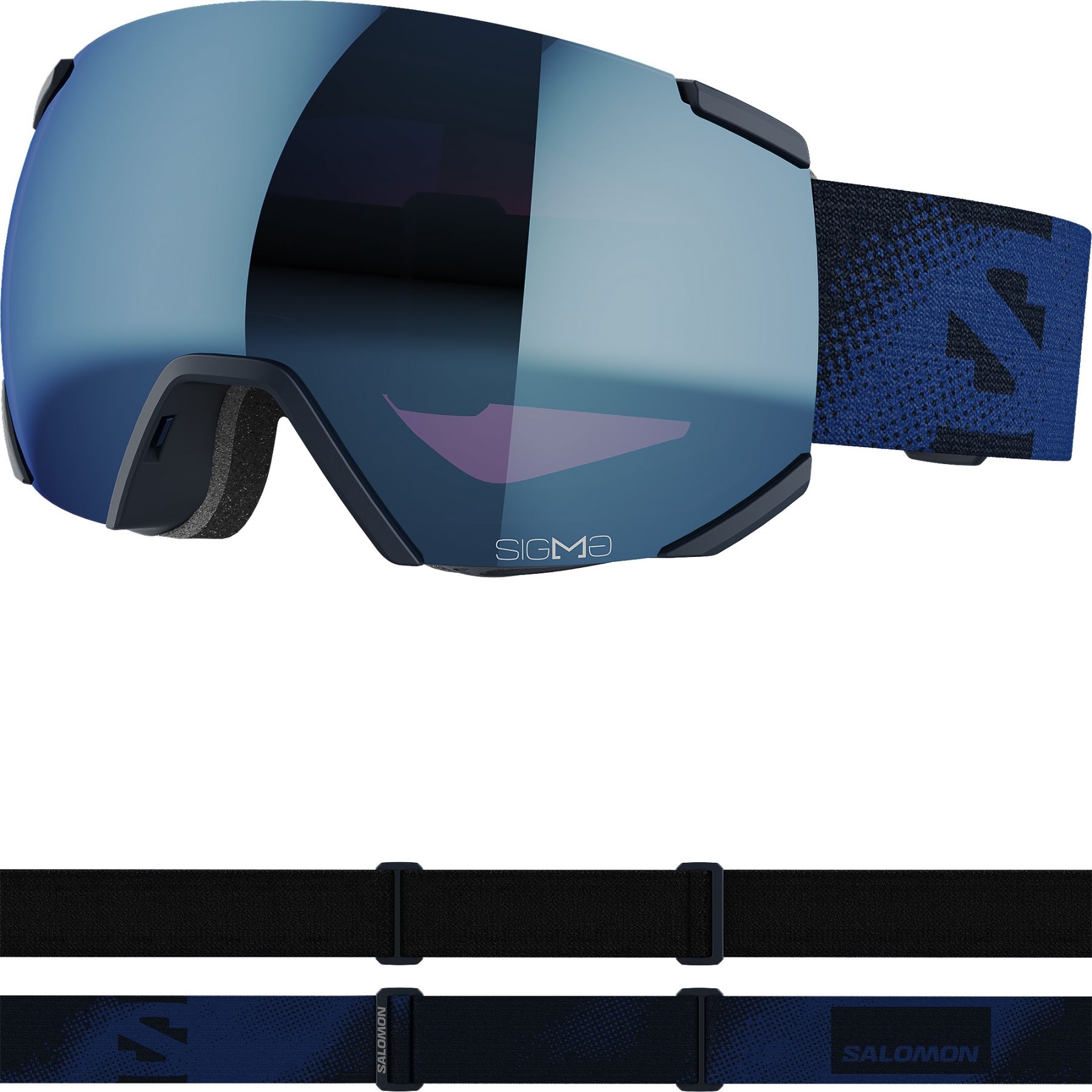 Salomon Radium Sigma, masque de ski, bleu