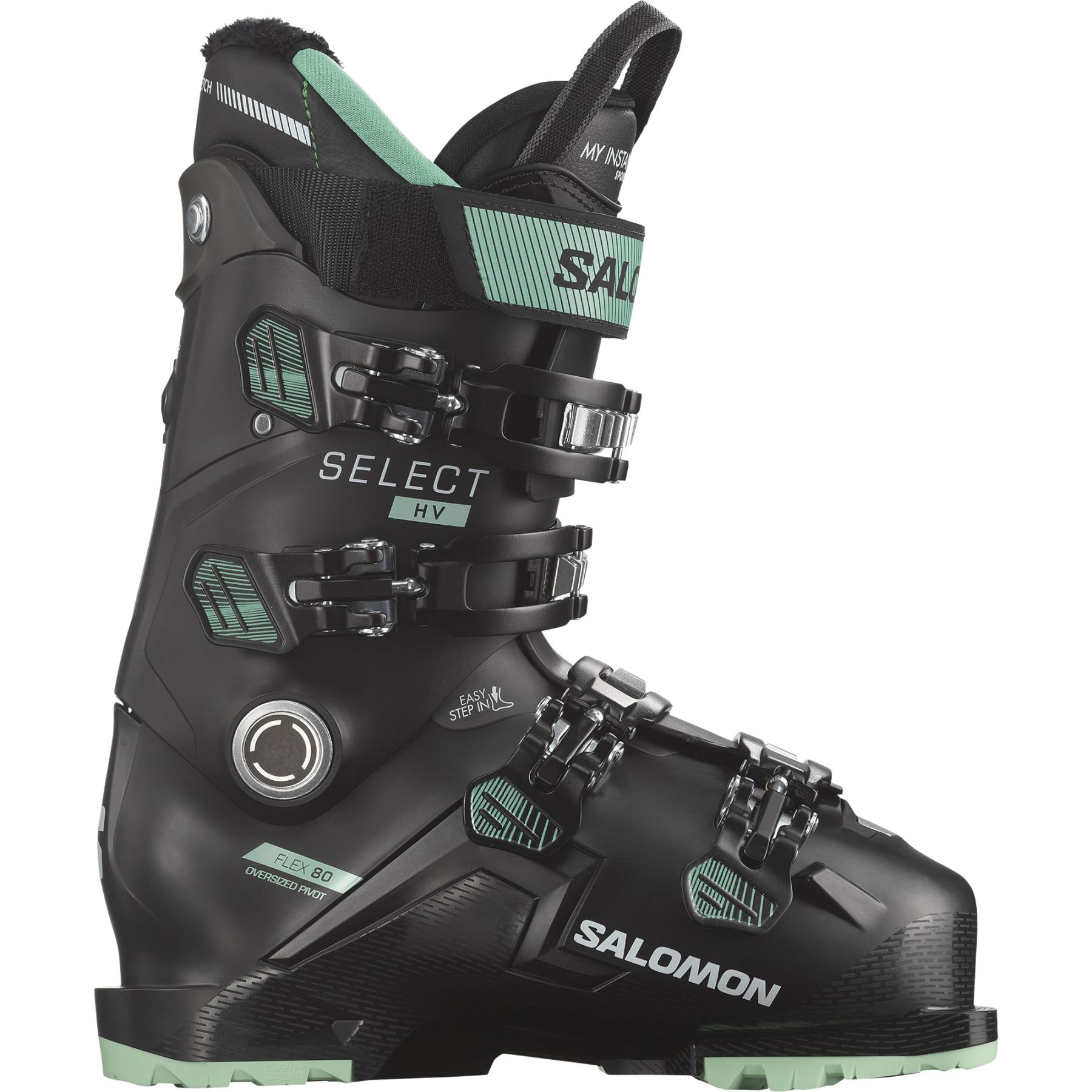 Salomon Select HV 80 W GW, chaussures de ski, femmes, noir/vert/blanc