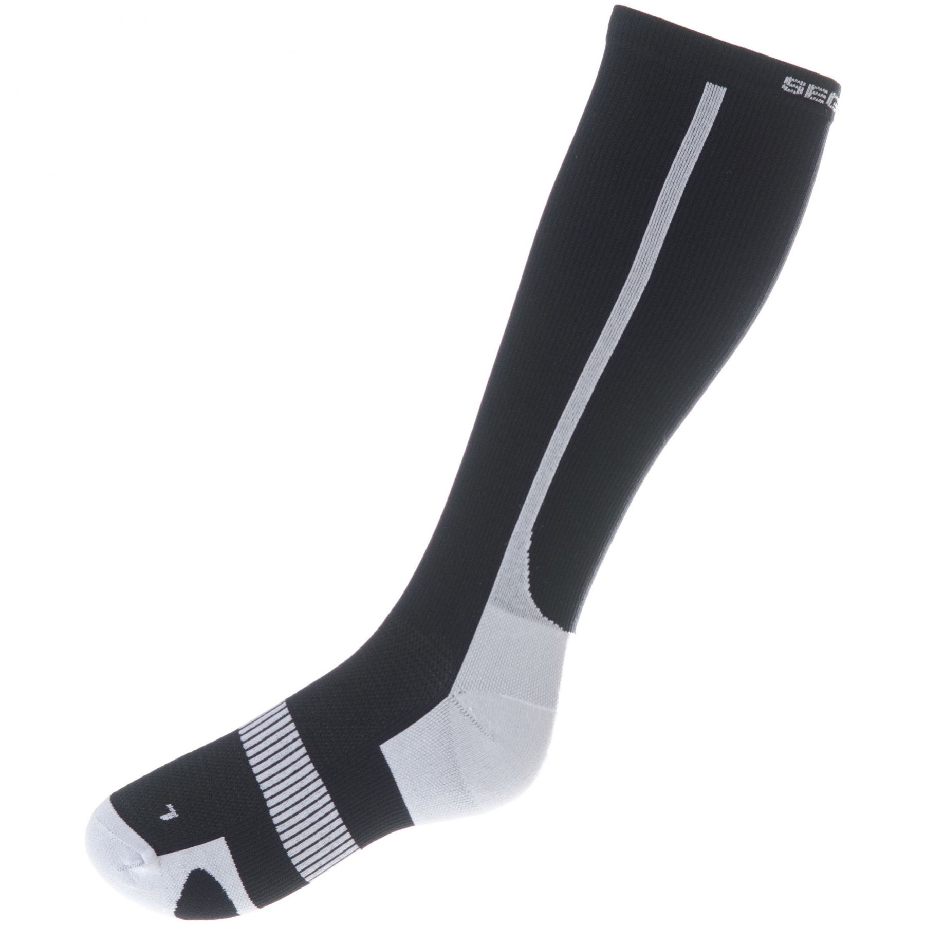 Seger Compression Comfort, chaussettes de course, noir/blanc