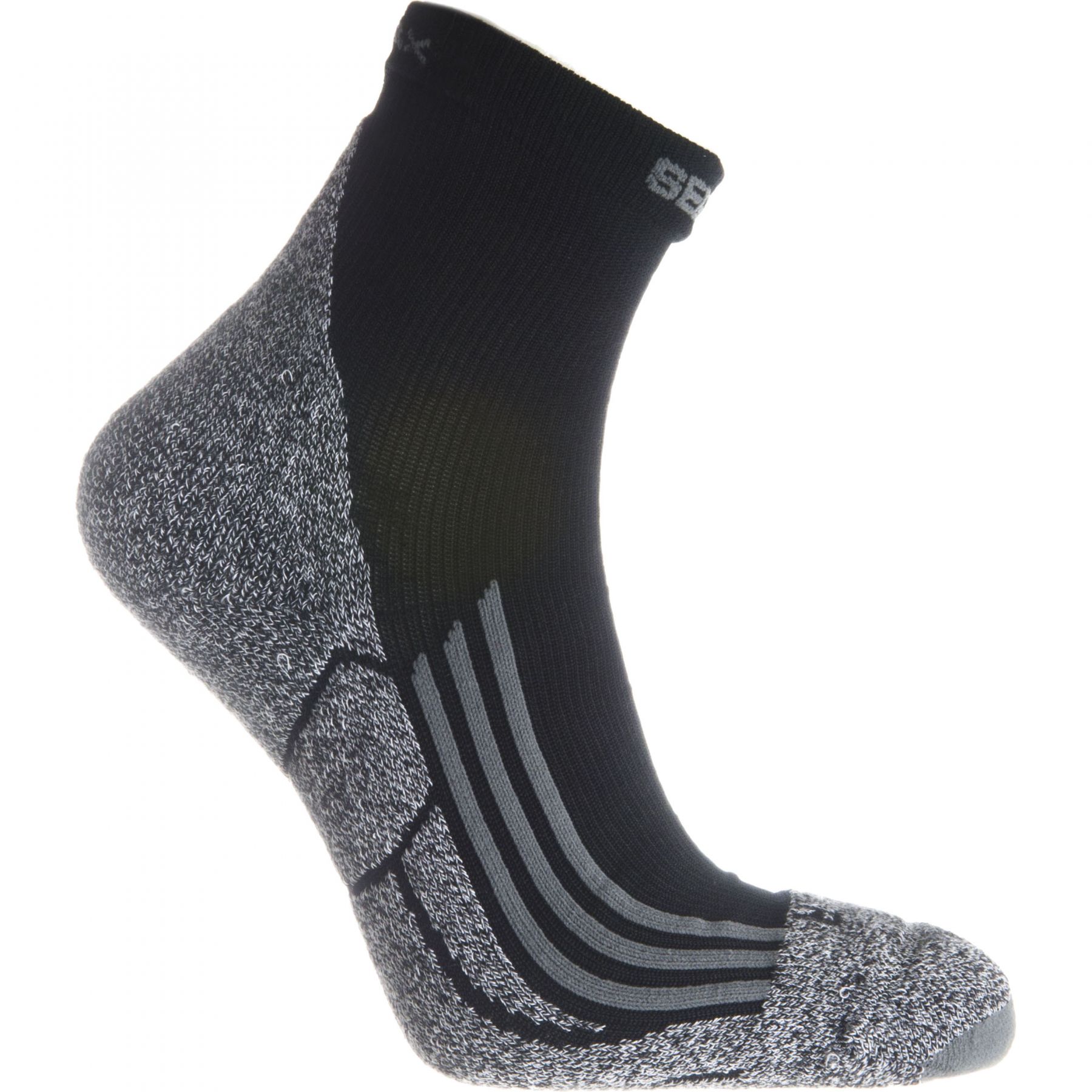 Seger Running Coolmax, chaussettes de course, noir