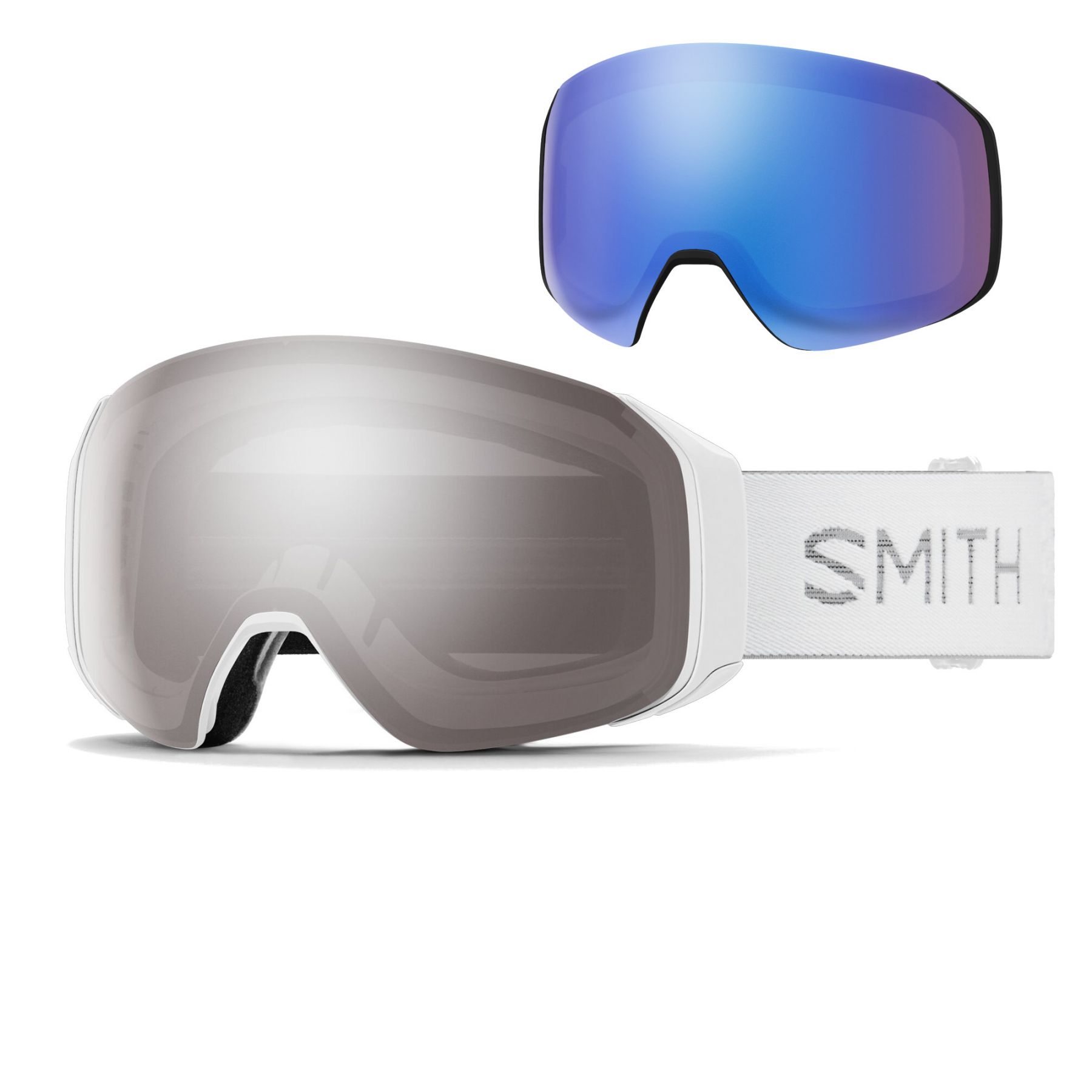 Smith 4D MAG S, masque de ski, white chunky knit