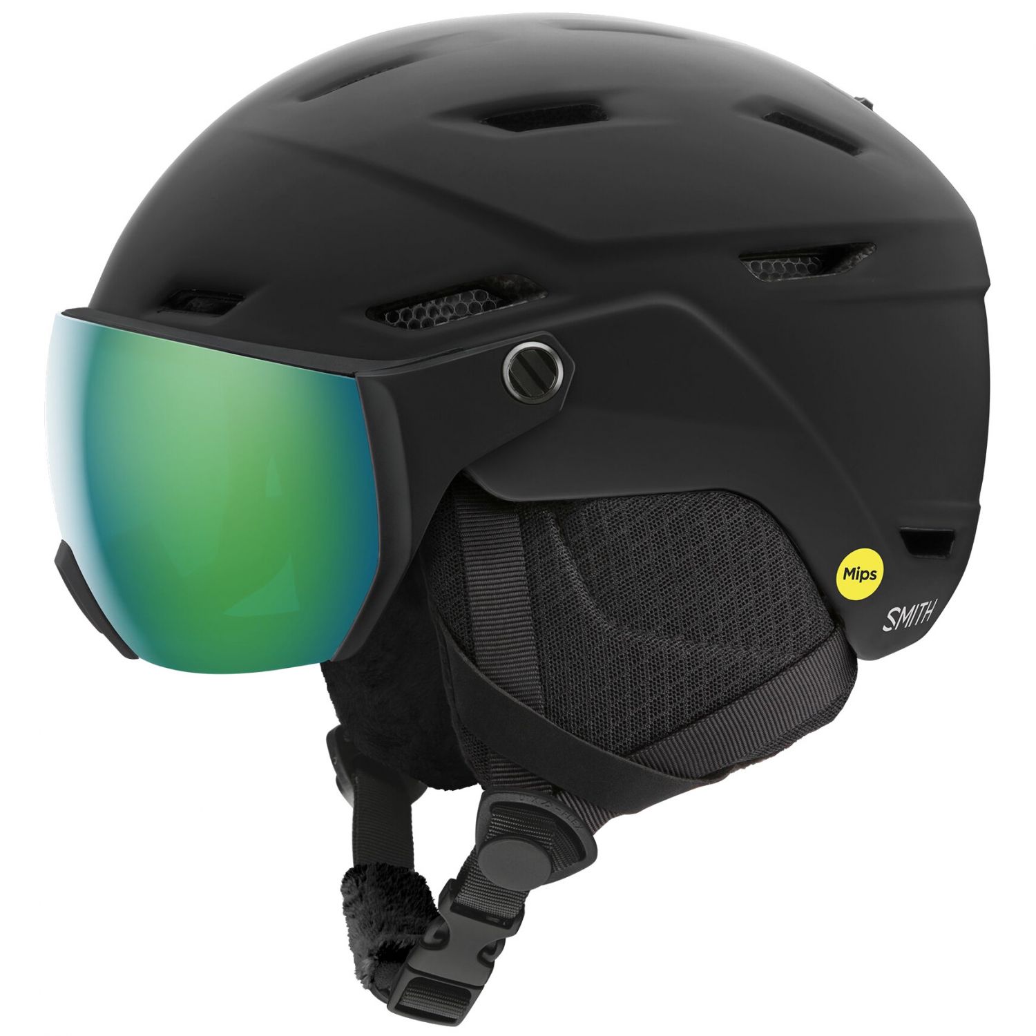 Smith Survey MIPS, casque de ski avec visière, junior, noir