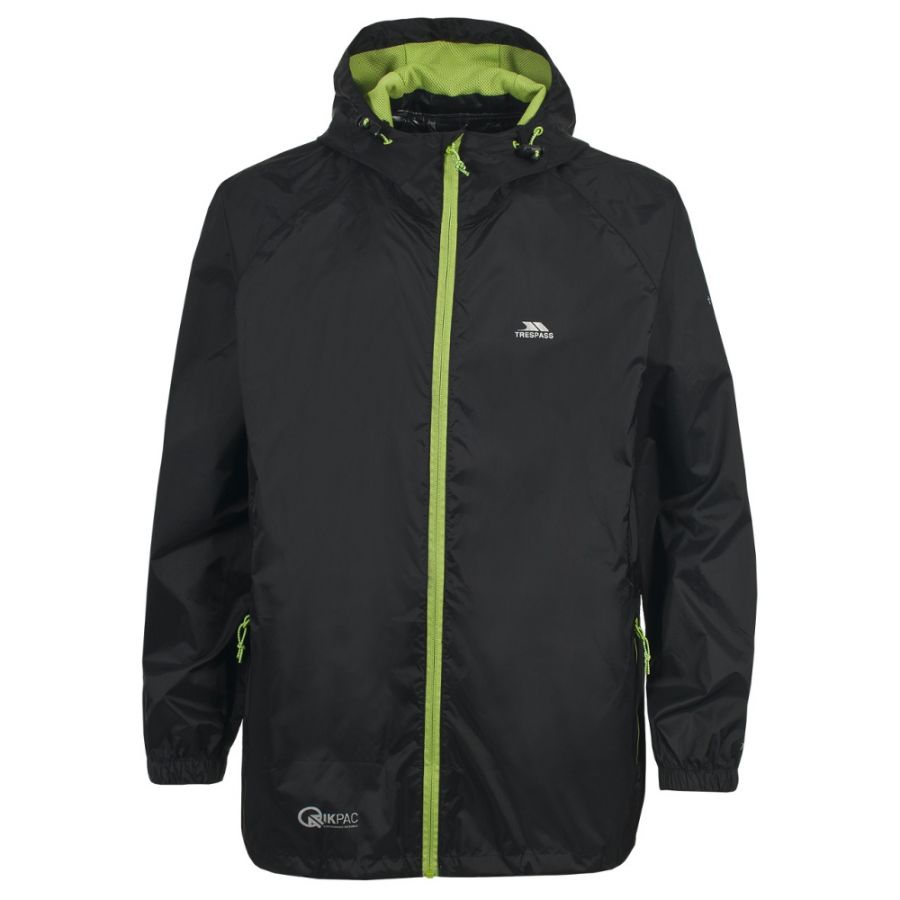 Trespass Qikpac imperméable, junior, black