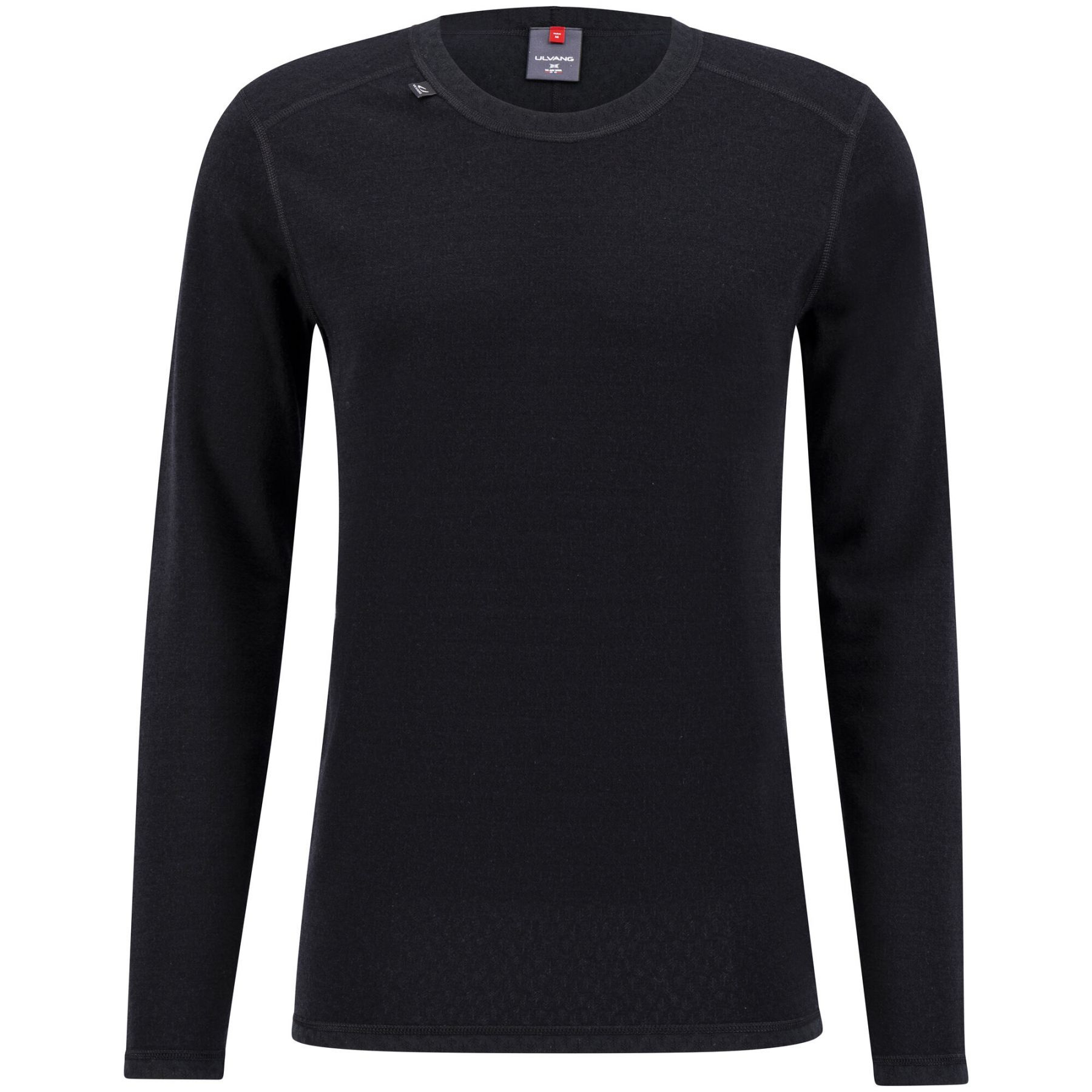 Ulvang Comfort 200 Round Neck, maillot de ski, hommes, noir