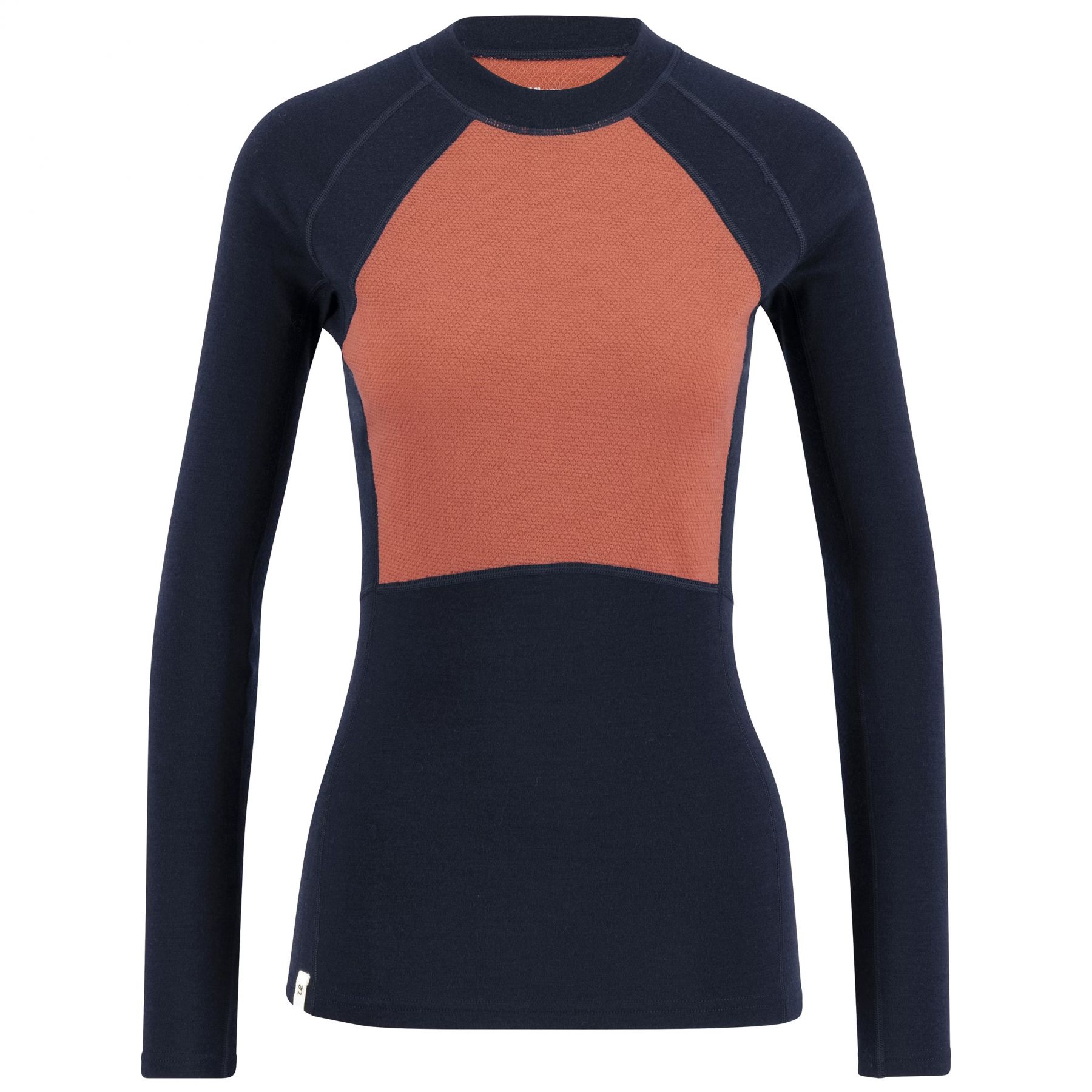 Ulvang Peak Map Crew, maillot thermique, femmes, bleu foncé/rose