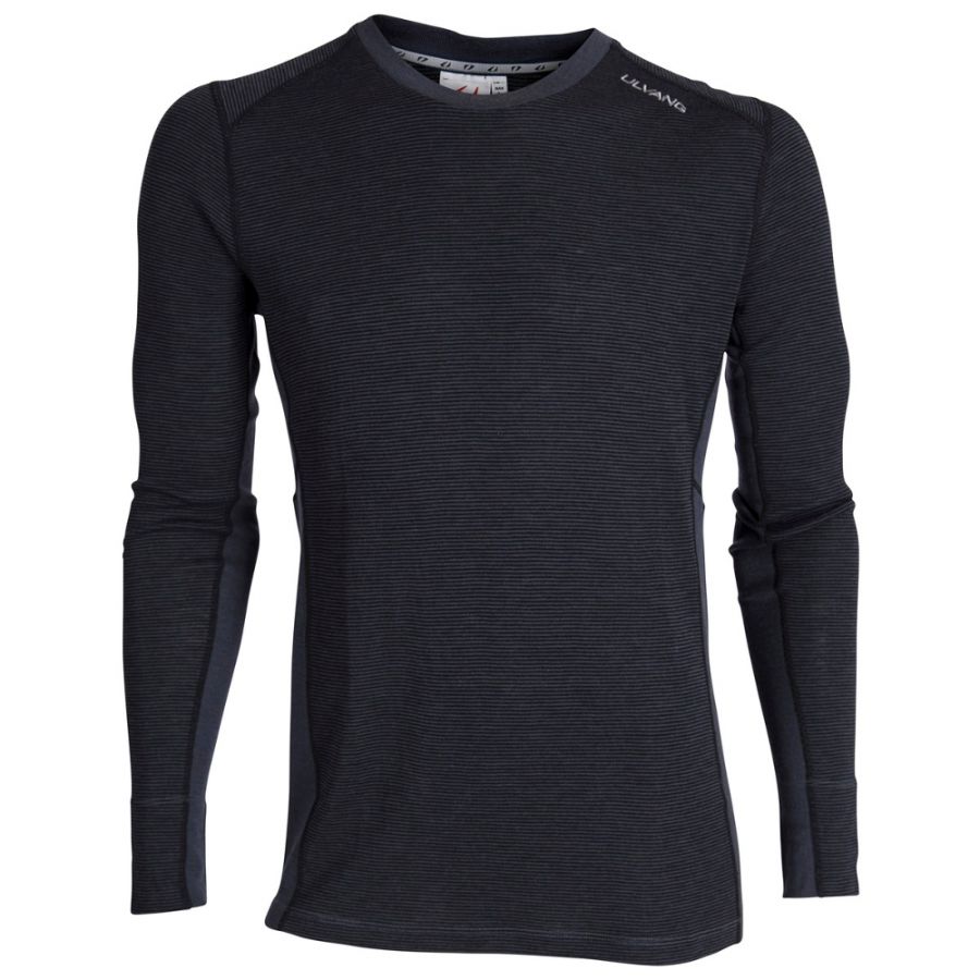 Ulvang Rav 100%, round neck, hommes, noir