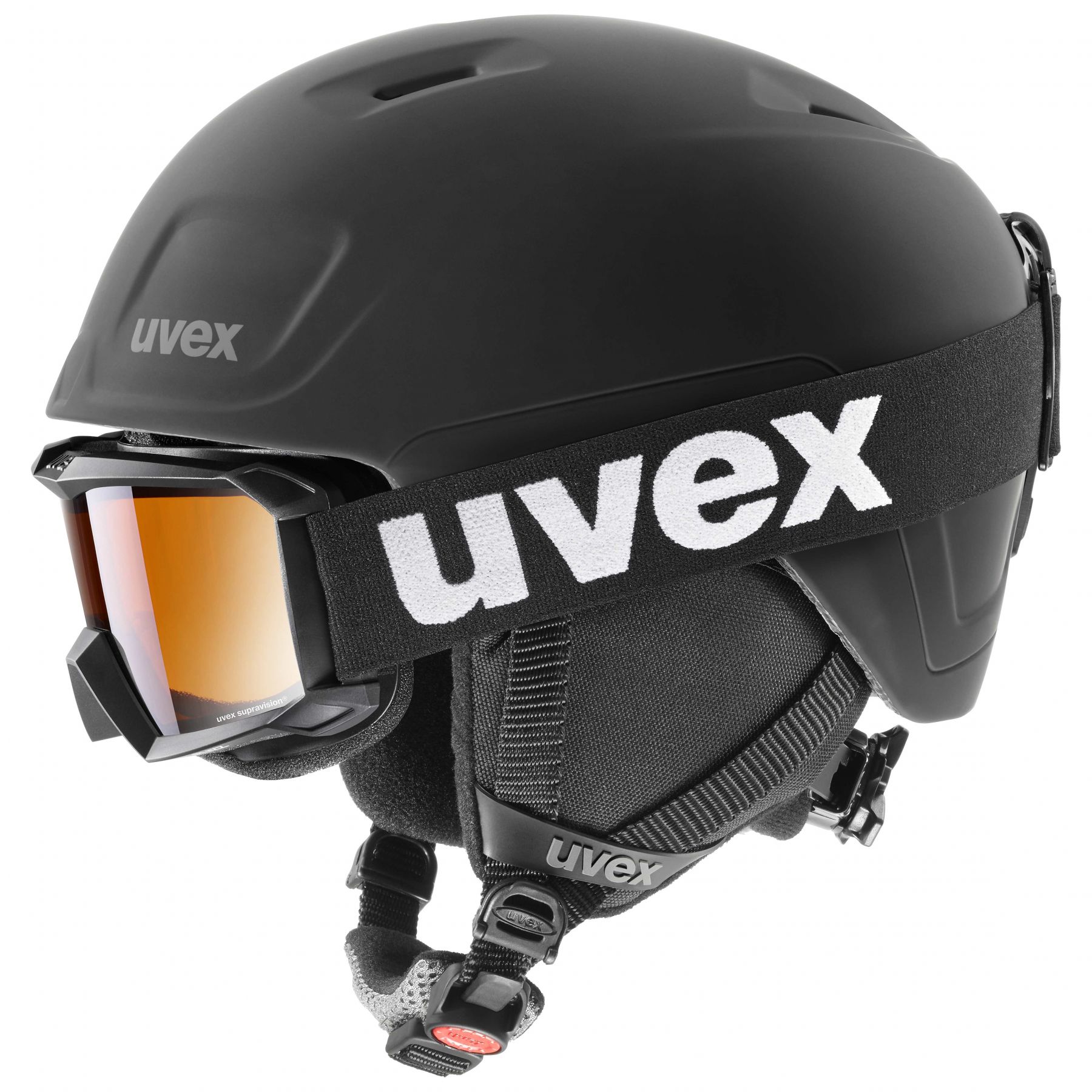 Uvex Heyya Pro Set, casque de ski + masque de ski, junior, noir