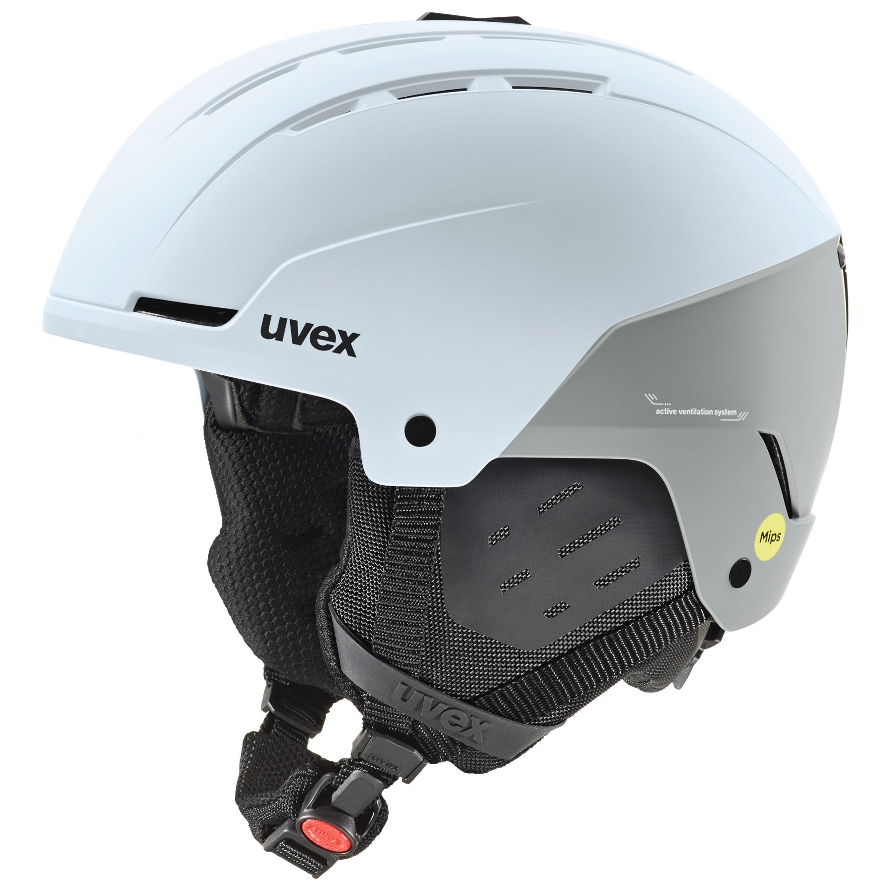 Uvex Stance MIPS, casque de ski, bleu clair/gris